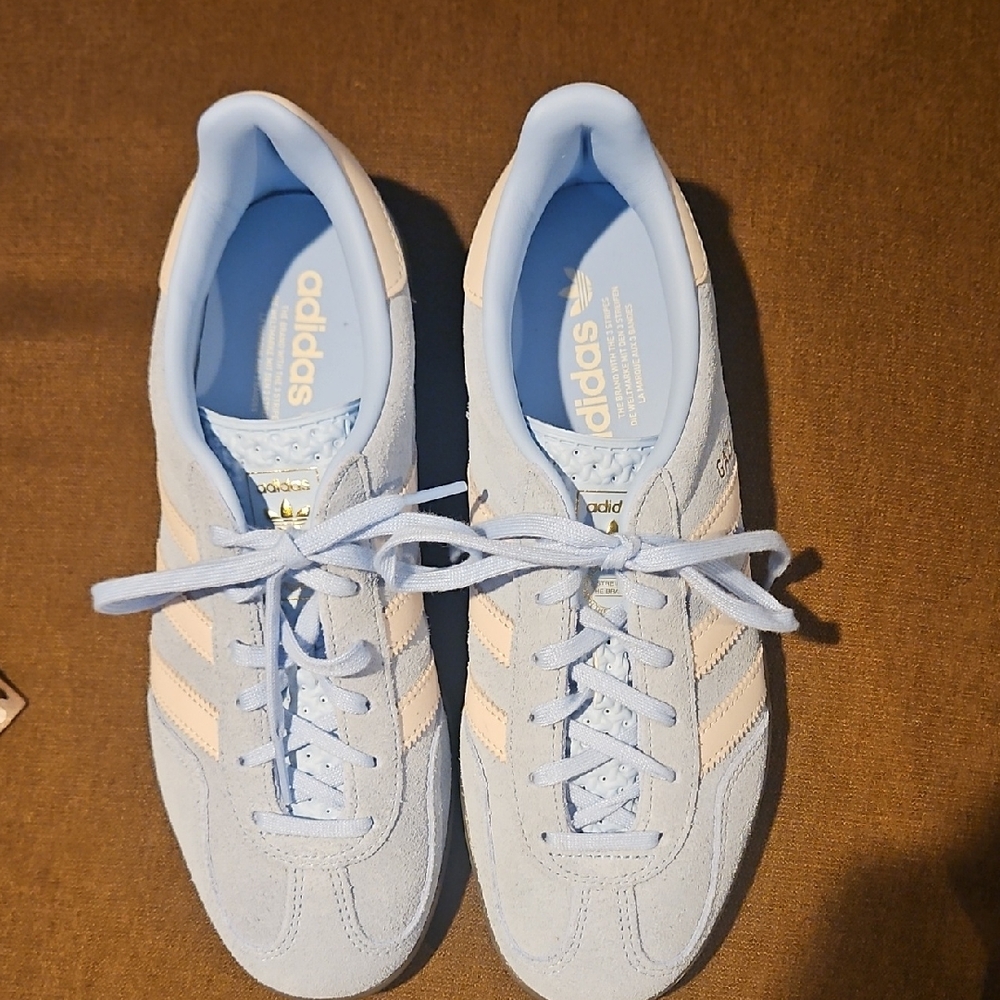 Adidas Gazelle Women's Light Blue Suede Sneakers